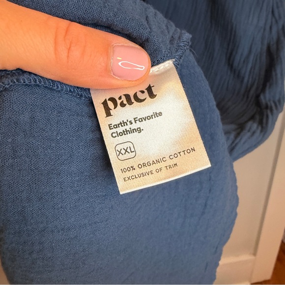 Pact Dress Navy Blue Drawstring Waist Mini Sleeveless XXL Dress - Picture 5 of 10